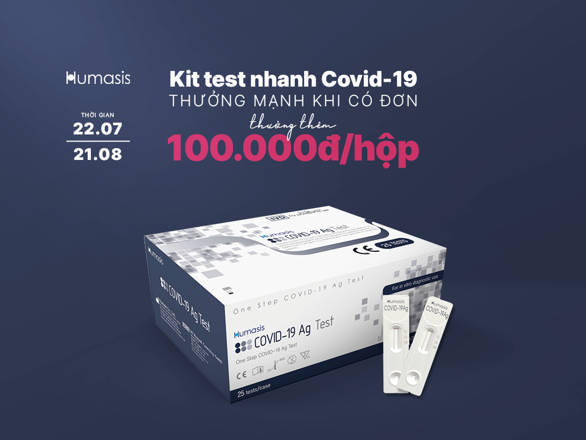 Kit test nhanh Covid-19 Humasis