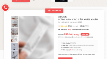 Mẫu theme ladipage Áo sơ mi nam - H102006