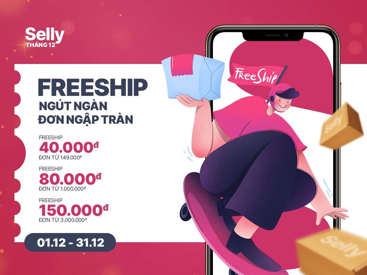 Selly - Freeship ngút ngàn đơn ngập tràn