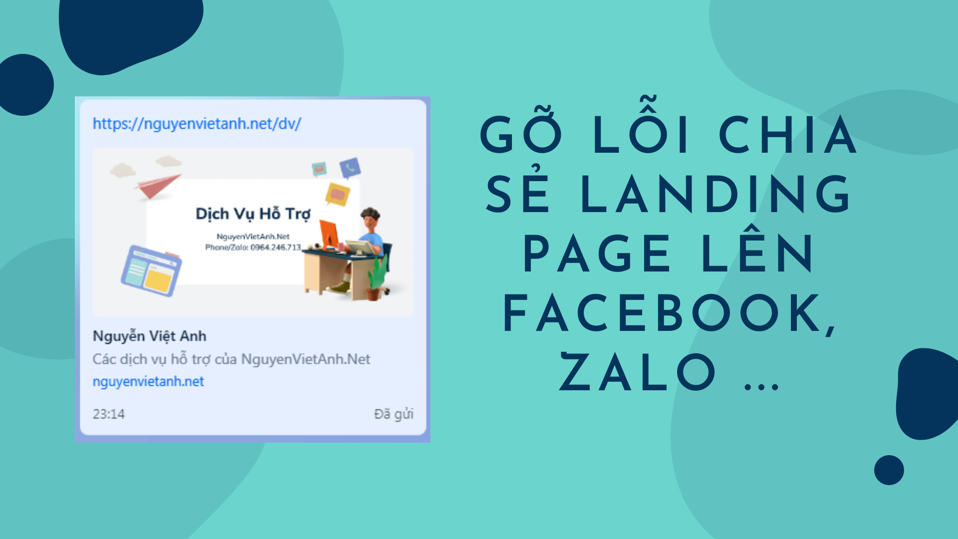 Gỡ lỗi chia sẻ Landing Page lên Facebook, Zalo ...