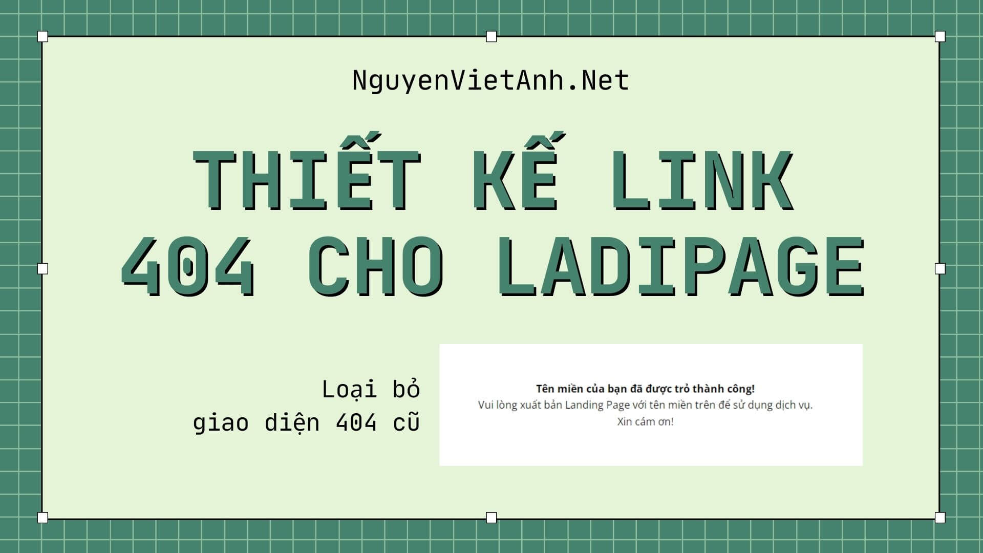 Thiết kế link 404 cho Ladipage