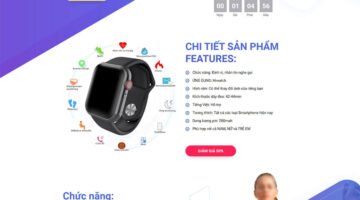 Mẫu theme ladipage Đồng hồ thông minh