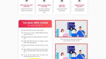 Mẫu theme ladipage Du học Châu Âu 0039