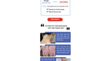 Mẫu theme ladipage Kem bôi Á Sừng 1008