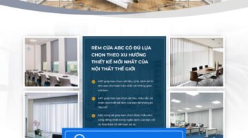 Mẫu theme ladipage đẹp về Rèm cửa văn phòng 2