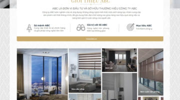 Mẫu theme ladipage đẹp về thi công nội thất 1