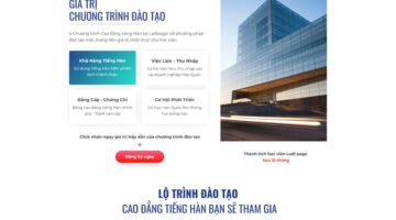 Mẫu theme ladipage giáo dục đào tạo - NVA0042