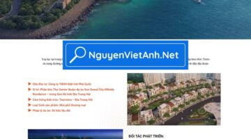 Theme mẫu landing page BĐS Shophouse The Center NVA2043