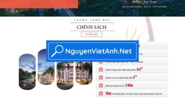 Theme mẫu landing page BĐS Thanh Long Bay NVA2044