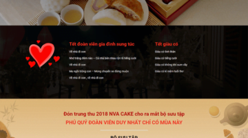 Theme mẫu landing page Bánh trung thu