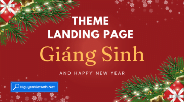 Theme mẫu landing page Giáng sinh Noel