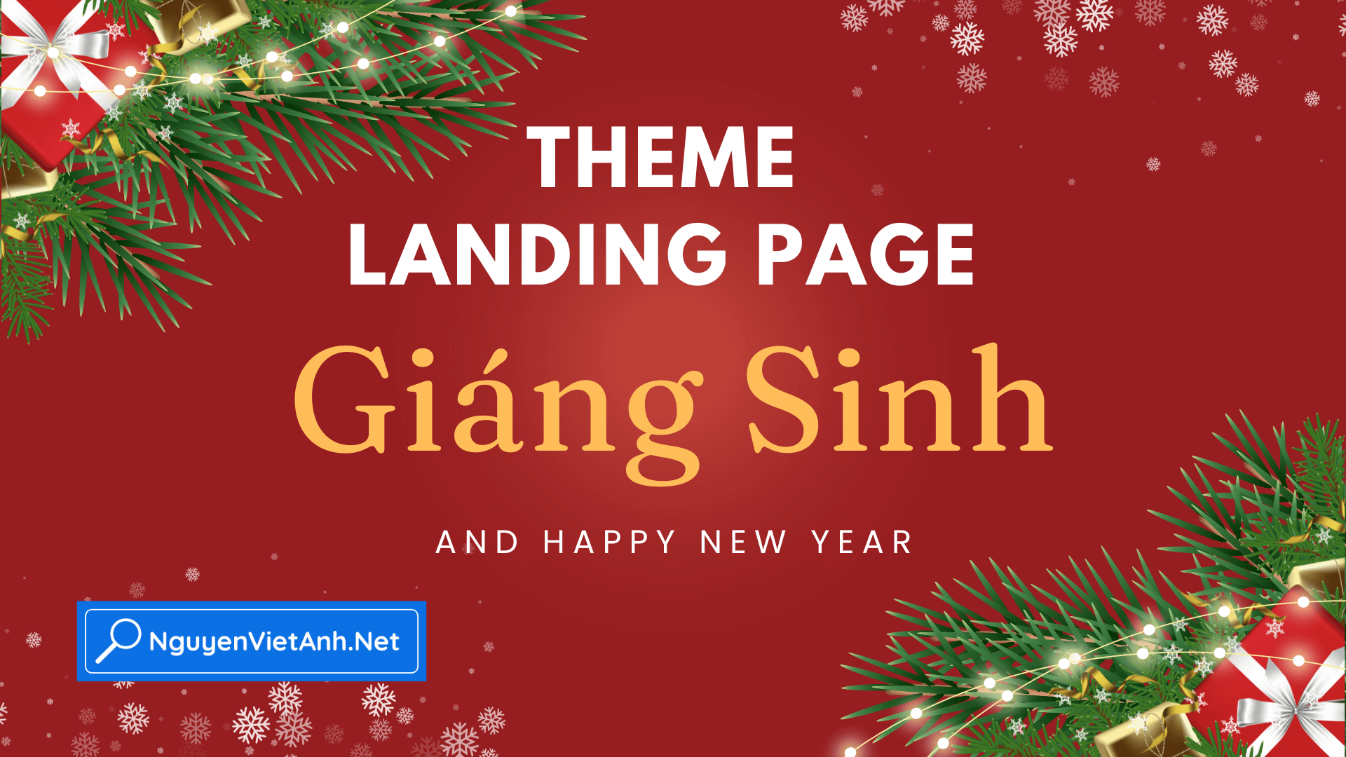 Theme mẫu landing page Giáng sinh Noel